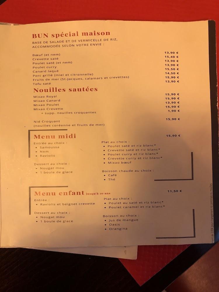 Brest Saigon - Menu Image 1